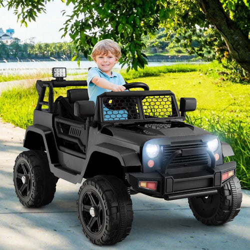 12V Batteriebetriebenes Kinderfahrzeug Elektrisches Kinderfahrzeug Mit Fernbedienung Schwarz