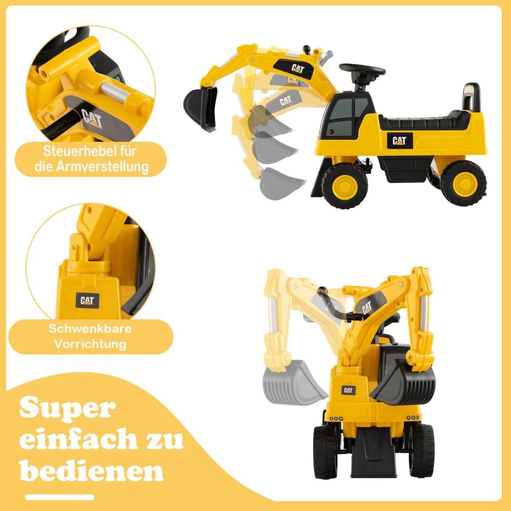 Kinder-Räumschaufel Funktionales Bagger-Spielzeug Mit Schaufelbagger 74 X 30 X 54 Cm Gelb