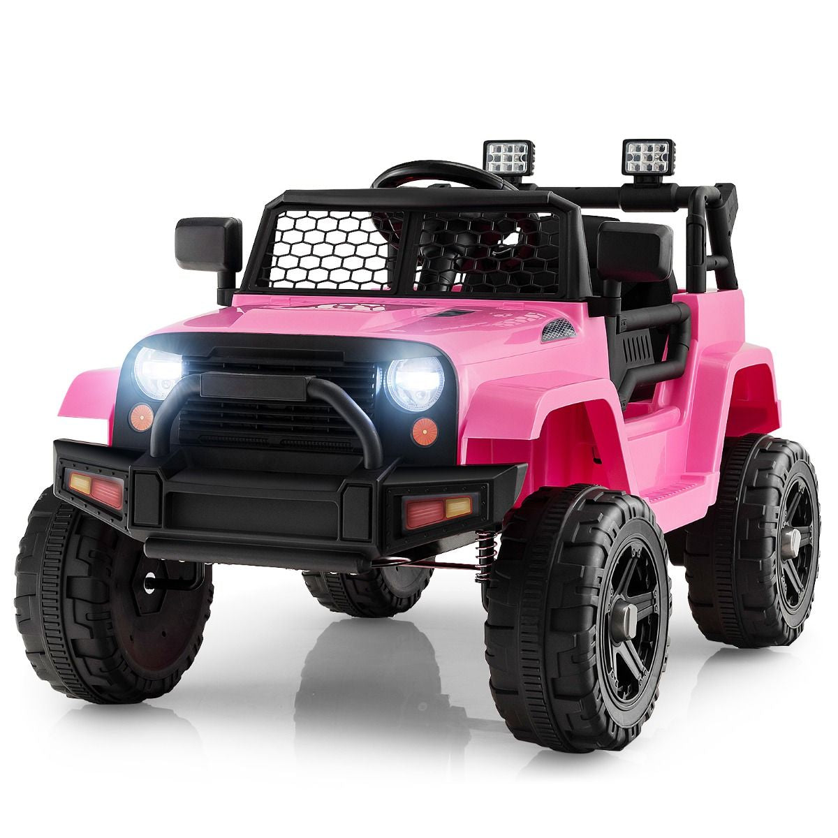 12V Batteriebetriebenes Kinderfahrzeug Elektrisches Kinderfahrzeug Mit Fernbedienung Rosa